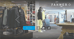 Desktop Screenshot of fahner-sport.ch